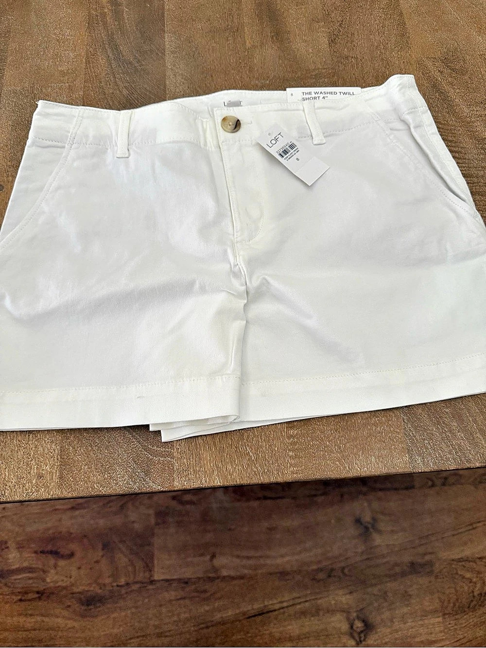 Washed twill short 4”